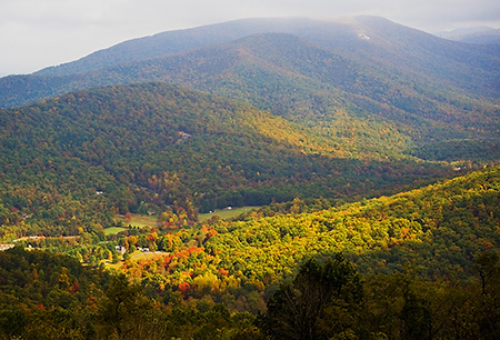 Shenandoah Valley in Fall After the Fog, SNP, VA